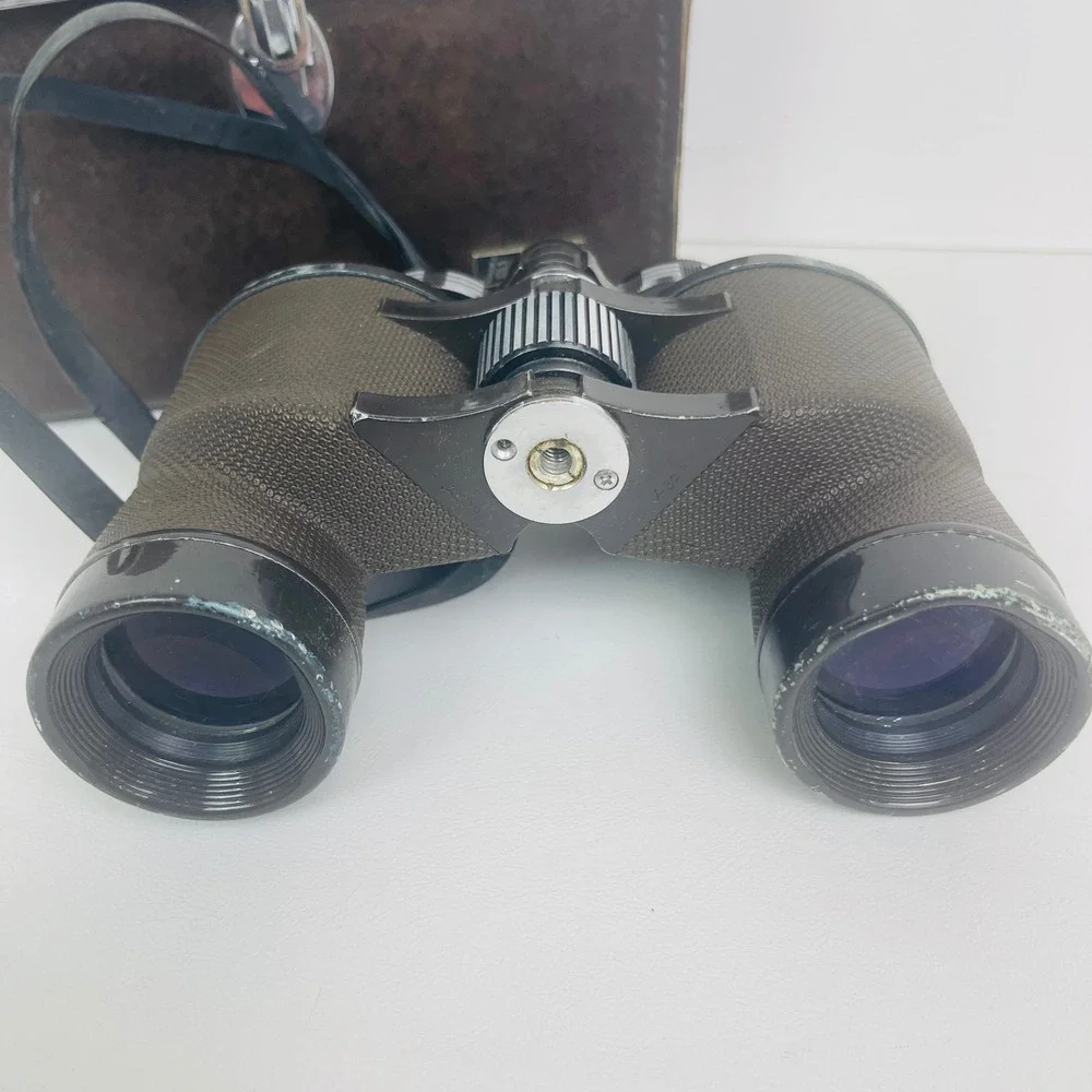 Jason Binoculars Statesman 7x35 Model 138 Brown Extra Wide Angle UVC Good